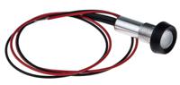 strlh8fl30gn Oxley Green Panel Mount Indicator, 3.6V, 8mm Mounting Hole Size, Lead Wires Termination, IP68