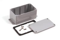 484-0060a Deltron 484 Series Grey Die Cast Aluminium Enclosure, IP68, 202 x 120.8 x 106.7mm