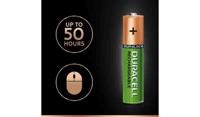 hr6-p4-pre-rs Duracell Recharge Ultra AA NiMH Rechargeable AA Batteries, 2.4Ah, 1.2V - Pack of 4