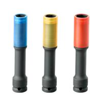 nsi3el Facom 3-Piece Metric 1/2 in Wheel Nut Socket Set, 6 point