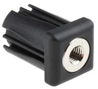 235-0925 RS PRO Square Nylon Tube Insert, 500kg Static Load Capacity