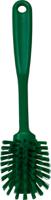 42372 Vikan Medium Bristle Green Scrubbing Brush, 23mm bristle length, PET bristle material