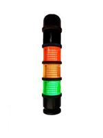 222-2448 RS PRO Red/Green/Amber Buzzer Signal Tower, 3 Lights, 24 V ac/dc, Base Mount