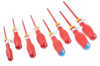 atdj8ve Facom Pozidriv; Slotted Insulated Screwdriver Set, 8-Piece