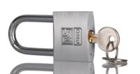195-8258 RS PRO Key Aluminium, Stainless Steel Padlock, Keyed Alike, 6mm Shackle, 40mm Body