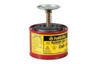 jut10108rd Justrite Galvanised Steel Plunger Can, 1L