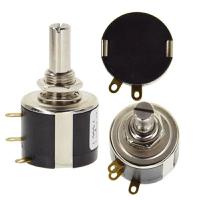 535-1-1-502 Vishay 535 5kΩ Rotary Potentiometer 5-Turns 1-Gang Bushing Mount,