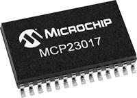 mcp23017t-eso Microchip 16-Channel I/O Expander I2C 28-Pin SOIC, MCP23017T-E/SO