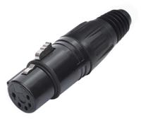 208-5189 RS PRO Cable Mount XLR Connector, Female, 75 V, 5 Way, Silver Plating