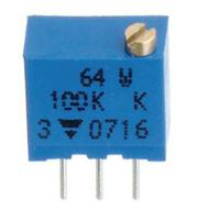 64wr2klf 2kΩ, Through Hole Trimmer Potentiometer 0.25 W @ 85 °C Top Adjust TT ElectronicsBI, 64