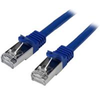 n6spat1mbl StarTech.com, 1m Cat6, Blue RJ45 to Male RJ45 Male, S/FTP Shielded, Terminated PVC Sheath