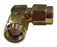 adp-smam-smam90 RF Solutions Right Angle 50Ω RF Adapter SMA Plug to SMA Plug 6GHz