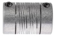 707253232 Huco Beam Coupling, 25mm Outside Diameter, 10mm Bore, 38.1mm Length Coupler