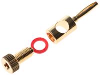 458-213 RS PRO Loudspeaker Connector Plug, 1 Way, 16ARed, Screw Down Termination