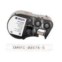 m4c-375-499 Brady B-499 on Black on White Label, 9.53 mm Width