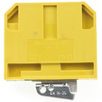 0374660000 Weidmuller 2-Way EK 16 Earth Terminal Block, 10 → 6 AWG Wire, Screw Down, Nylon Housing, ATEX