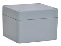 190-1856 RS PRO Grey Fibreglass Reinforced Polyester Enclosure, IP66, IP67, IP68, Grey Lid, 80 x 75 x 75mm