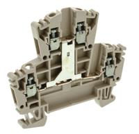 1022300000 Weidmuller  WDK Series Dark Beige, 2.5mm², Double-Level, Screw Termination, ATEX, IECEx