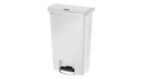 1883557 Rubbermaid Commercial Products Slim Jim 50L White Pedal Resin Waste Bin
