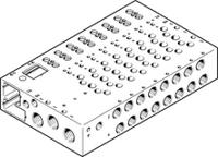 vabm-l1-14w-g14-6-gr Festo VABM series 6 station G 1/4 Manifold Base for use with VUVG-B Series Sub-Base Valves, 573502