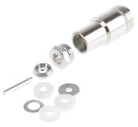 j01021h0021 Telegartner, Jack Cable Mount N Connector, 50Ω, Clamp Termination, Straight Body