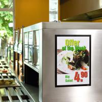 4873-01 Durable DURAFRAME® Black A3 Smooth and rigid Information Frame, 445mm Height, 325mm Width