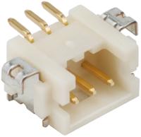 df13a-3p-125h51 Hirose DF13 Series Right Angle Surface PCB Header, 3 Contact(s), 1.25 mm Pitch, 1 Row, Shrouded