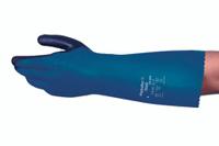 4005100 Ansell AlphaTec 04-005 Blue Cotton Cotton Glove, Size 10, Polyvinyl Chloride Coating