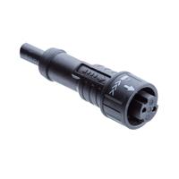 au-08bffm-ql8d01 Amphenol Industrial Female 6 way X Lock A size to Unterminated Free End Sensor Actuator Cable, 1 m