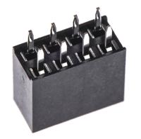 m20-7830446 HARWIN Straight Through Hole Mount PCB Socket, 8-Contact, 2-Row, 2.54mm Pitch, Solder Termination