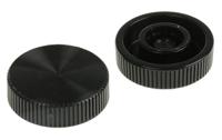771-695 RS PRO Black Knurled Clamping Knob, M6, Unthreaded Hole