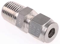 4msc4n-316 Parker Stainless Steel Pipe Fitting, Straight Coupler NPT 1/4in