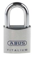 80ti50-ka8011 ABUS Key Weatherproof Titanium Weatherproof Padlock, Keyed Alike, 9.5mm Shackle, 50mm Body