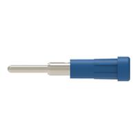 rs-epb-6053-ni-bl Schutzinger Blue Female Banana Connector, 2mm Connector, Pin Termination, 10A, 30 V ac, 60 V dc, Nickel Plating