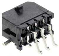 43045-0609 Molex Micro-Fit 3.0 Series Right Angle Surface PCB Header, 6 Contact(s), 3 mm Pitch, 2 Row, Shrouded