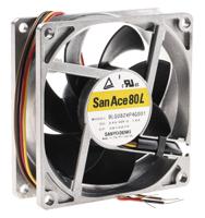 9lg0824p4g001 Sanyo Denki San Ace 9LG Series Axial Fan, 24 V dc, DC Operation, 92m³/h, 3.36W, 140mA Max, 80 x 80 x 25mm