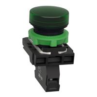 xb5av63 Schneider Electric, Harmony XB5, Panel Mount Green Pilot Light, 22mm Cutout, IP66, IP67, Round, 250V