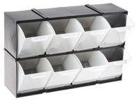 909-6990 RS PRO 8 Drawer Storage Unit, Plastic, 208mm x 325mm x 90mm, Black