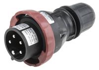 2191637 Scame IP66 Red Cable Mount 3P + N + E Power Connector Plug ATEX, IECEx, Rated At 16A, 346 → 415 V