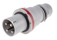 2136336 Scame IP44 Red Cable Mount 3P + E Industrial Power Plug, Rated At 63A, 415 V