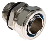 7tca296020r0204-sp25m25m Adaptaflex Swivel, Conduit Fitting, 25mm Nominal Size, M25, Brass, Silver IP65 rating