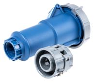 3888 MENNEKES, PowerTOP IP67 Blue Cable Mount 3P Industrial Power Socket, Rated At 32A, 230 V