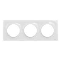s520706 Schneider Electric White 3 Gang Cover