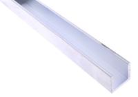 681-744 HE9TF Aluminium Metal Channel 1m x 1in x 1in x 1/8in