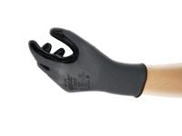 58005090 Ansell Edge Black Polyester Polyester Work Gloves, Size 6, Nitrile Coating