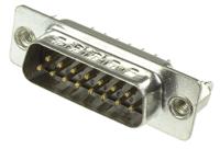 l717ds-ah15p-ol2-rm5 Amphenol Communications Solutions L717DS 15 Way Through Hole D-sub Connector Plug, 2.77mm Pitch, with 4-40 UNC,