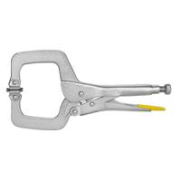0-84-816 Stanley  4-Piece Locking Pliers, 185 mm Overall, Bent, Flat Tip, 9in Jaw