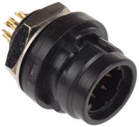 hr30-6r-6p71 Hirose Circular Connector, 6 Contacts, Panel, Miniature Connector, Socket, Female, IP67, IP68, HR30 Series