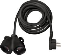 1161821212 brennenstuhl 2m 2 Socket Type E - French Extension Lead, 230 V, IP20