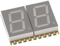 kcda04-105 KCDA04-105 Kingbright 2 Digit 7-Segment LED Display, CA Red 27 mcd RH DP 10.2mm